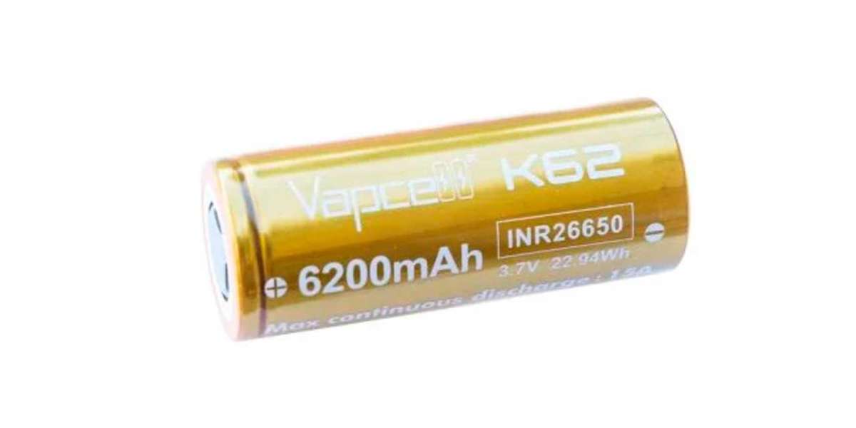 Unleash Power and Reliability with VAPCELL K62 26650 15A Flat Top 6200mAh Battery