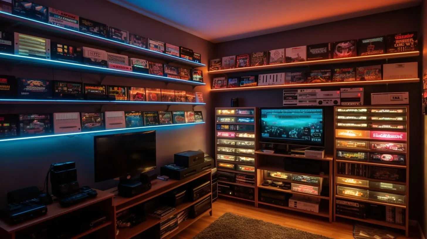 Retro Game Room Ideas Designs-game light 