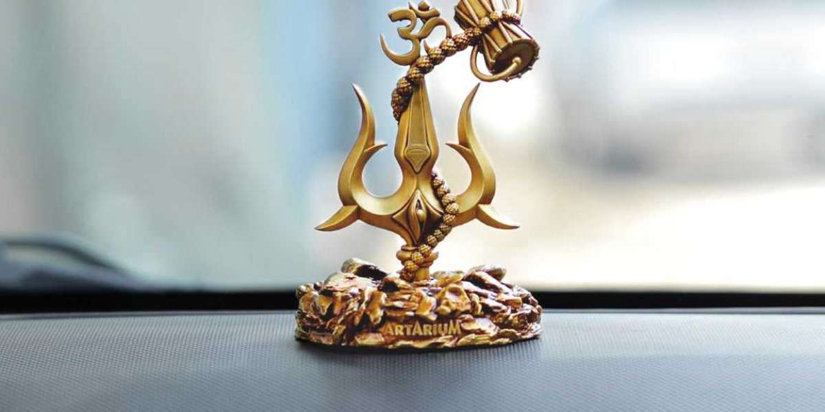 Enhancing Your Car Dashboard with a Lord Shiva Trishul with Damru from TheArtarium